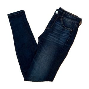 American Eagle Outfitters dark wash mid-rise skinny jeans
